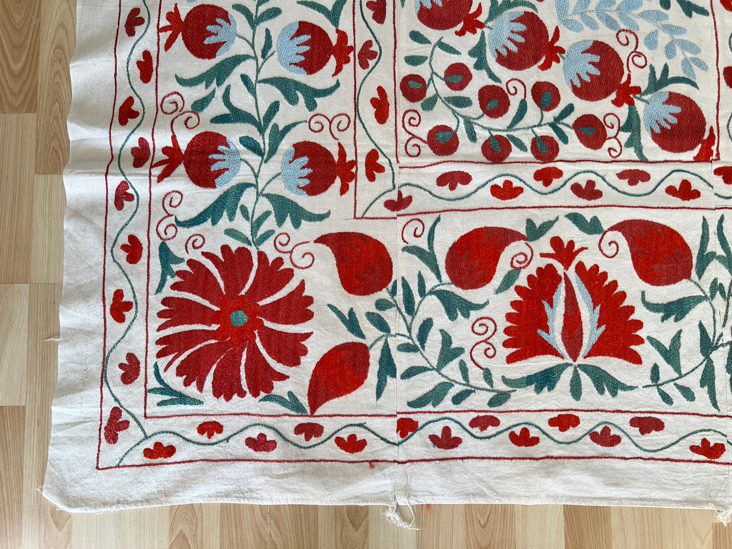 Suzani Hand Embroidered Silk