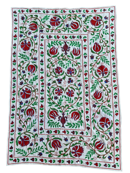 Suzani Hand Embroidered Silk