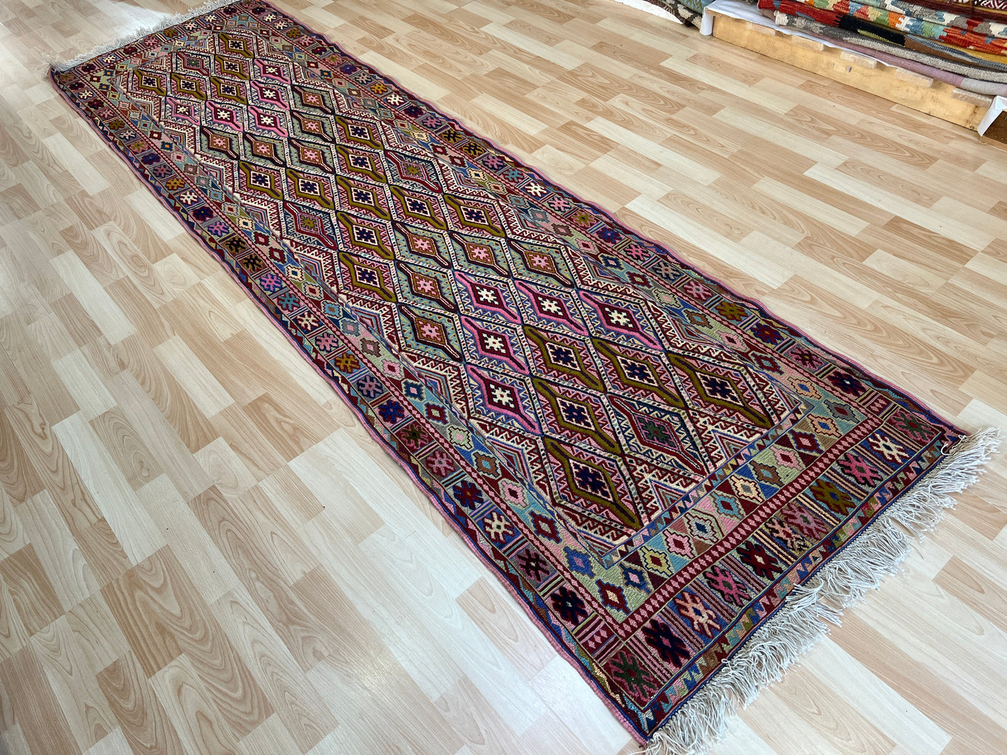 Afghan Tribal Mushwani flat woven kilim