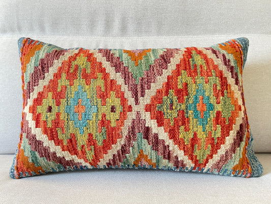 Hand woven Kilim cushion cover (60x40cm)