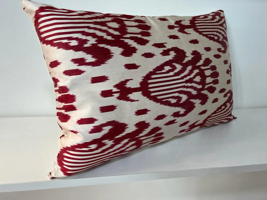 Ikat silk cushion Hand made (40x60cm)