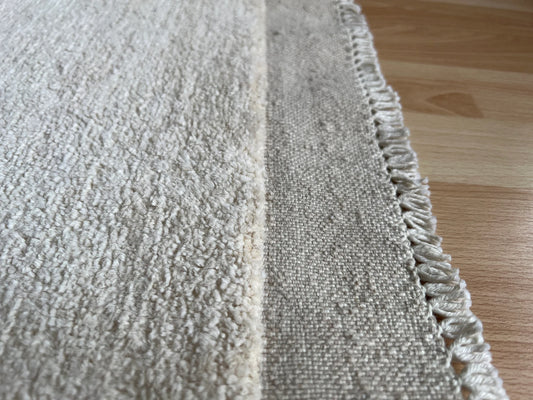 Plain Beige natural Rug