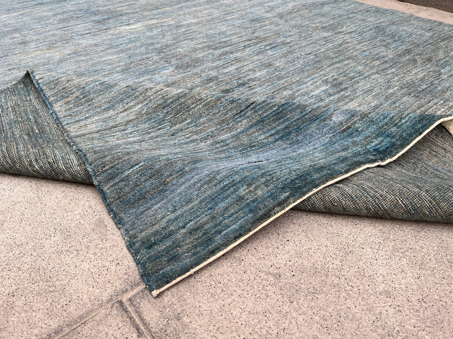 Plain Organic dyed wool rug