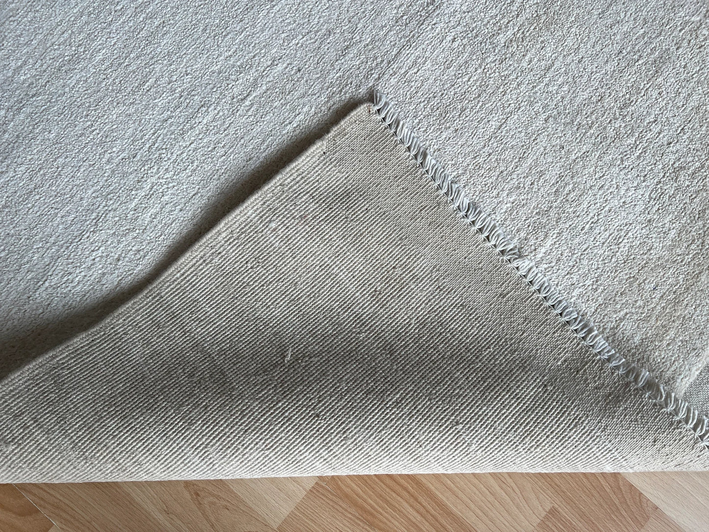 Plain Beige natural Rug