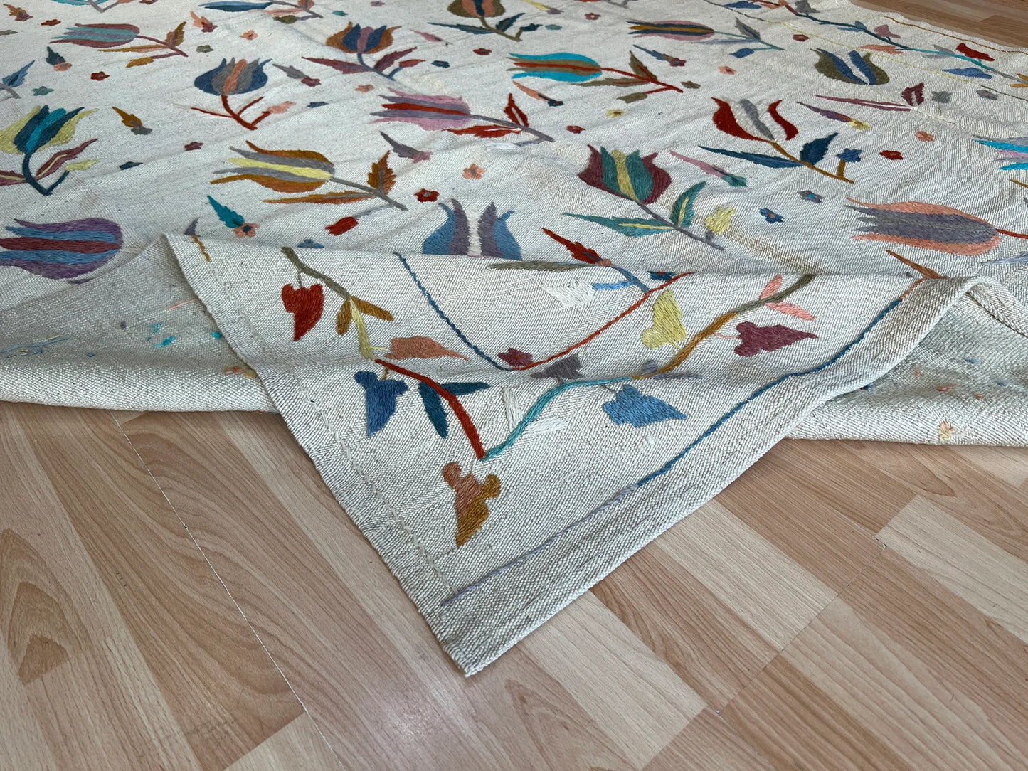 Suzani Vintage Embroidered Kilim