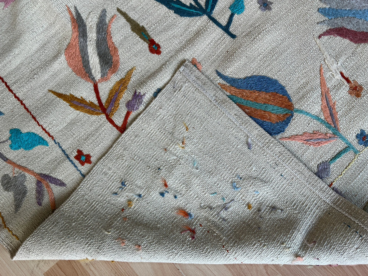 Suzani Vintage Embroidered Kilim