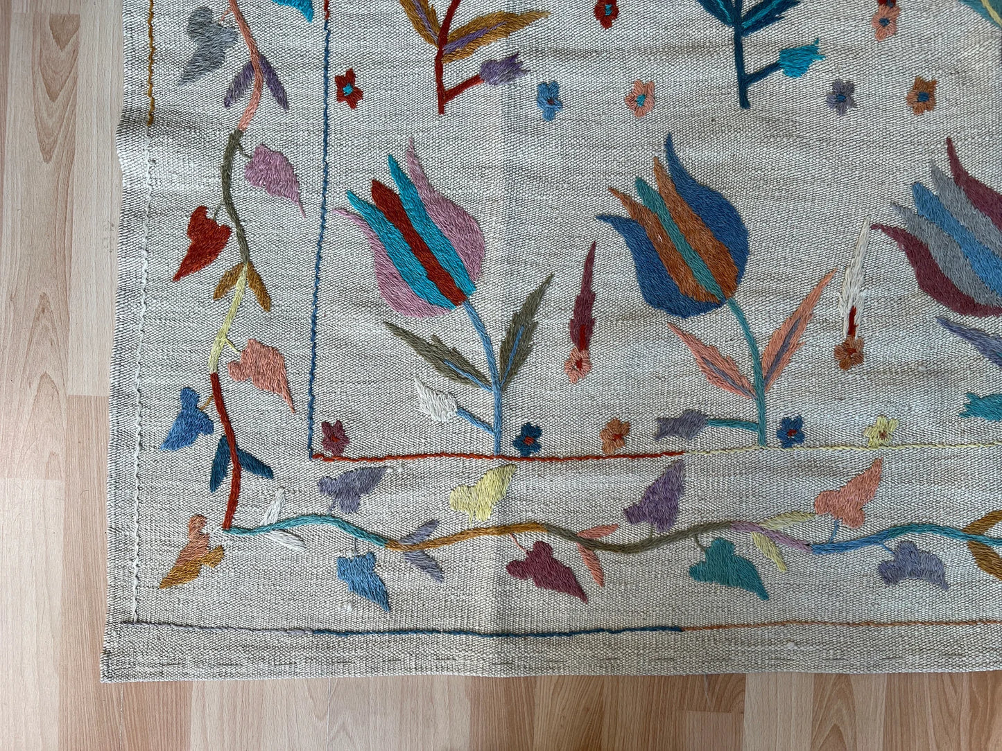 Suzani Vintage Embroidered Kilim