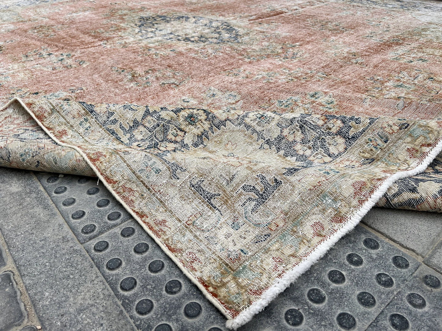 Vintage Over Dyed Rug.